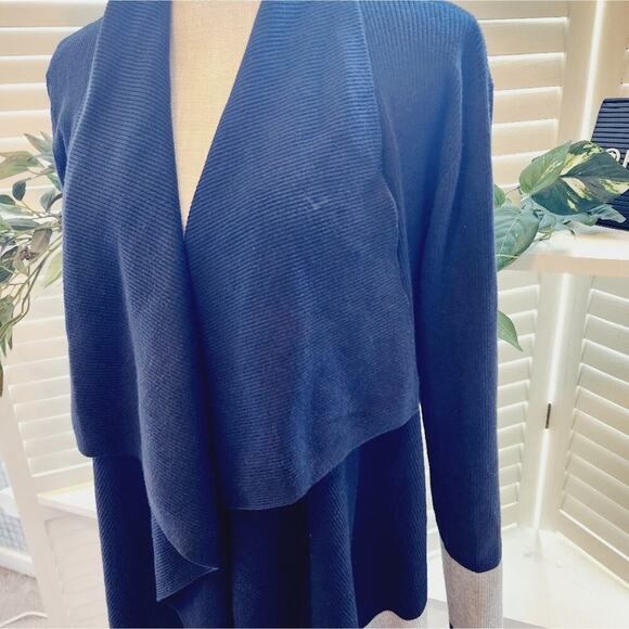 LAUREN RALPH LAUREN COLOR BLOCK SWEATER  BLUE &  GRAY SIZE M - Picture 8 of 9